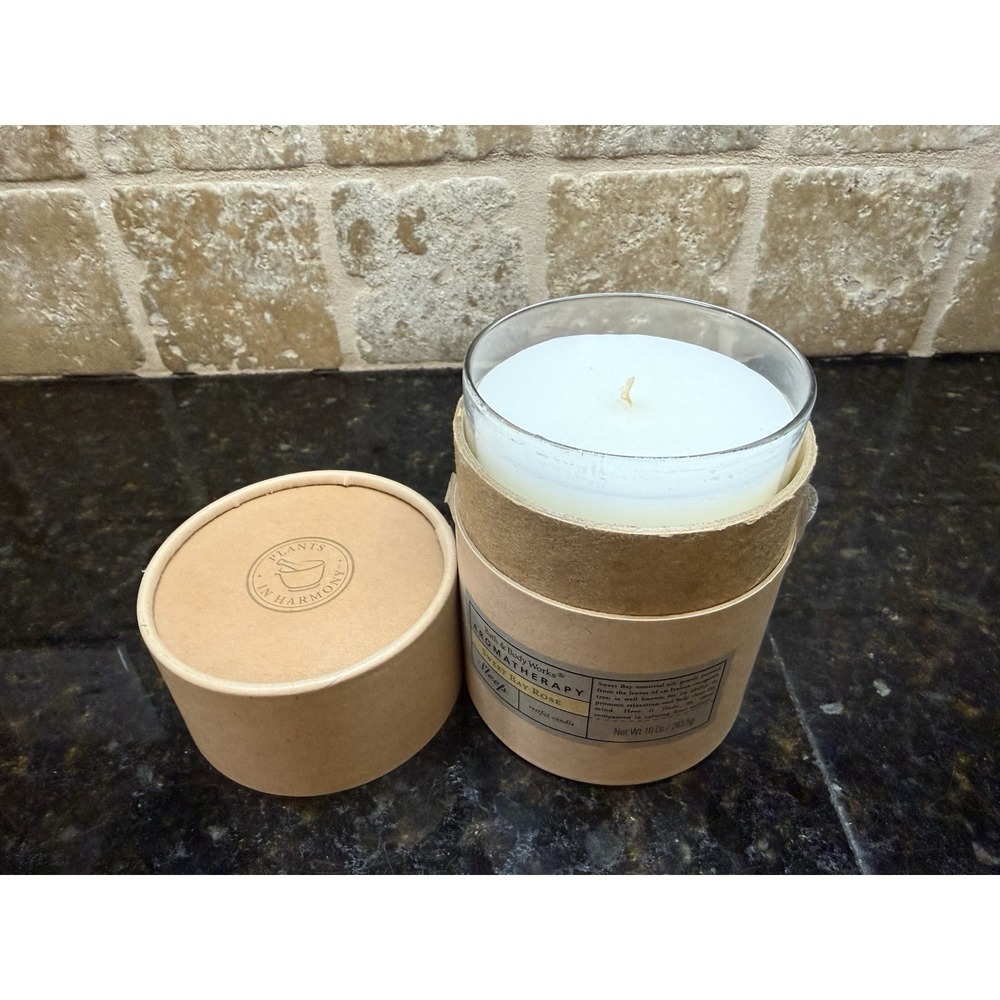 Bath & Body Works Aromatherapy Sleep - Sweet Bay Rose Restful Candle -10 oz- NEW
